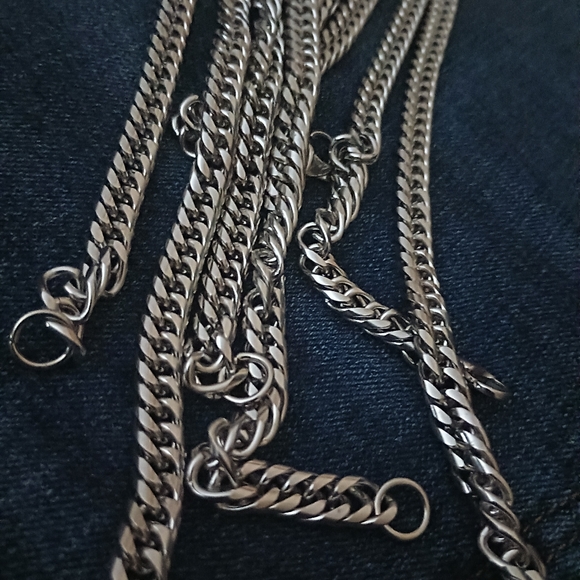 Hot New Power 2 Stainless Steel 9mm Cuban Link 24" Necklaces - Picture 6 of 6
